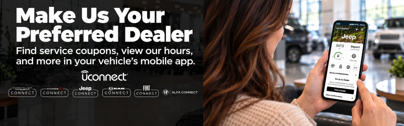 uconnect® make us your preferred dealer | Otto Chrysler Dodge Jeep Ram of Greenwich in Greenwich NY