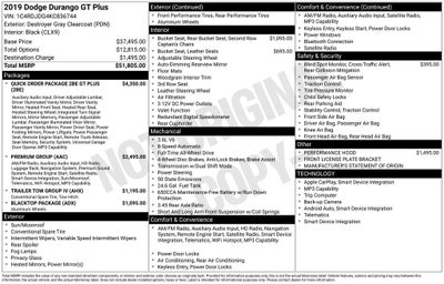 2019 Dodge Durango GT Plus