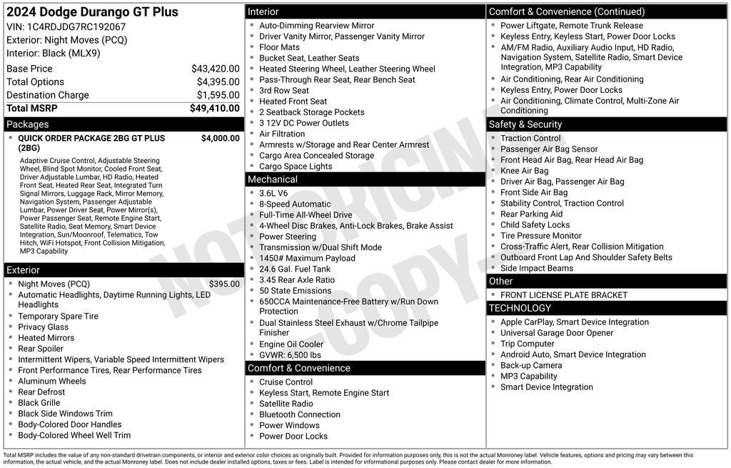 2024 Dodge Durango GT Plus AWD