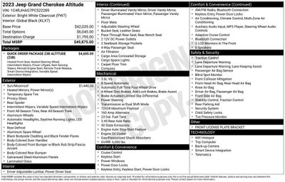 2023 Jeep Grand Cherokee Altitude