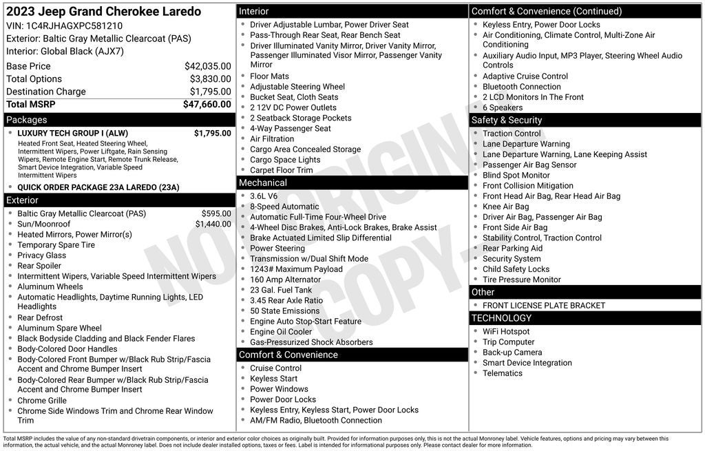2023 Jeep Grand Cherokee Laredo 4x4