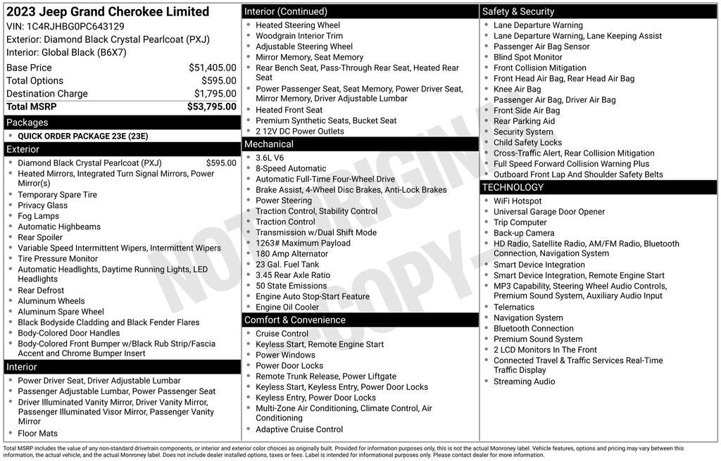 2023 Jeep Grand Cherokee Limited