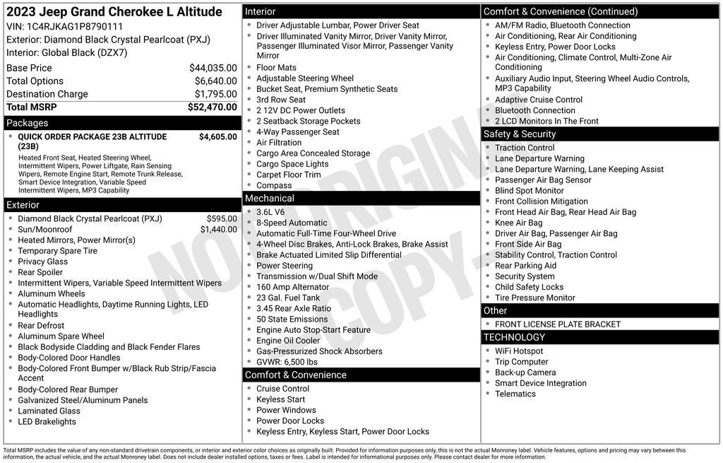 2023 Jeep Grand Cherokee L Altitude