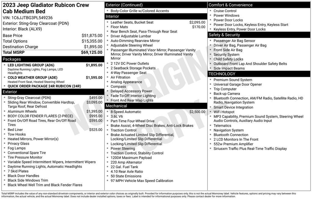 2023 Jeep Gladiator Rubicon