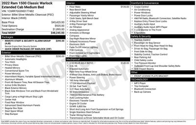 2022 RAM 1500 Classic Warlock Quad Cab 4x4 6'4' Box