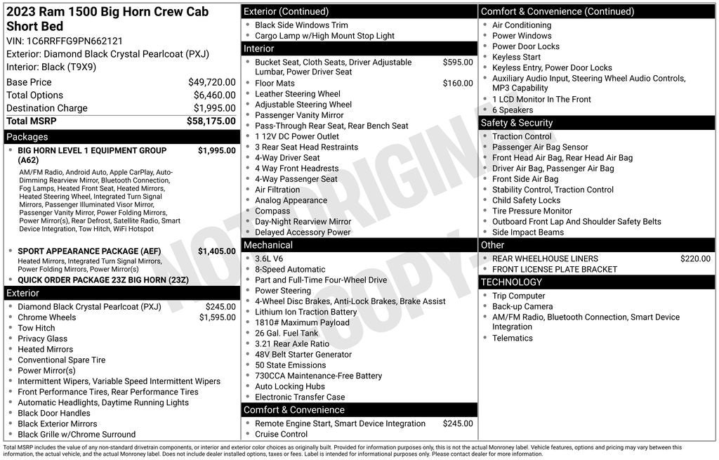 2023 RAM 1500 Big Horn/Lone Star