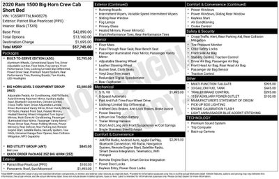2020 RAM 1500 Big Horn/Lone Star