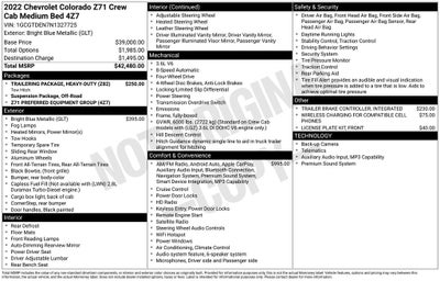 2022 Chevrolet Colorado Z71