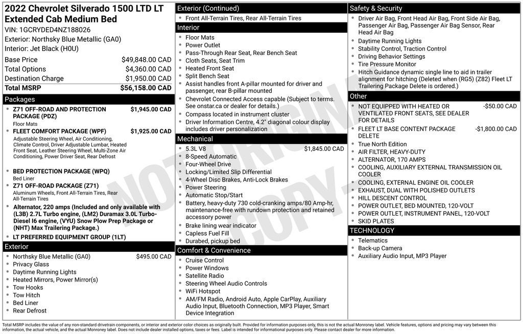2022 Chevrolet Silverado 1500 LTD LT
