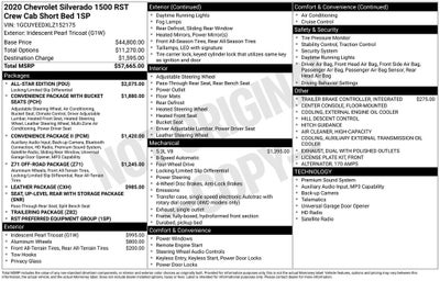 2020 Chevrolet Silverado 1500 4WD Crew Cab Short Bed RST