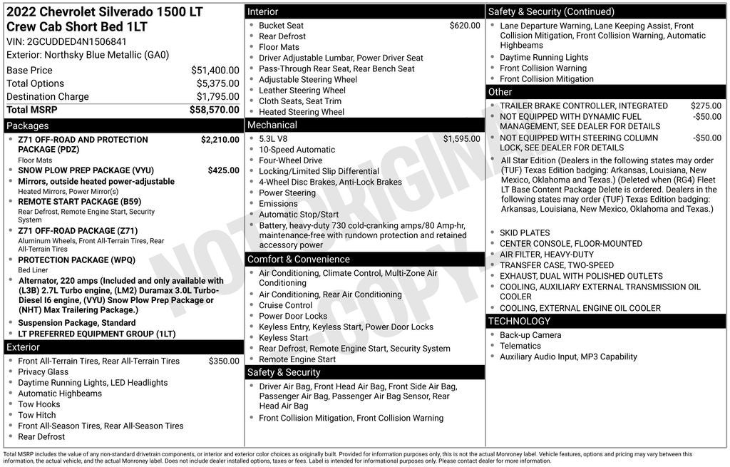 2022 Chevrolet Silverado 1500 LT