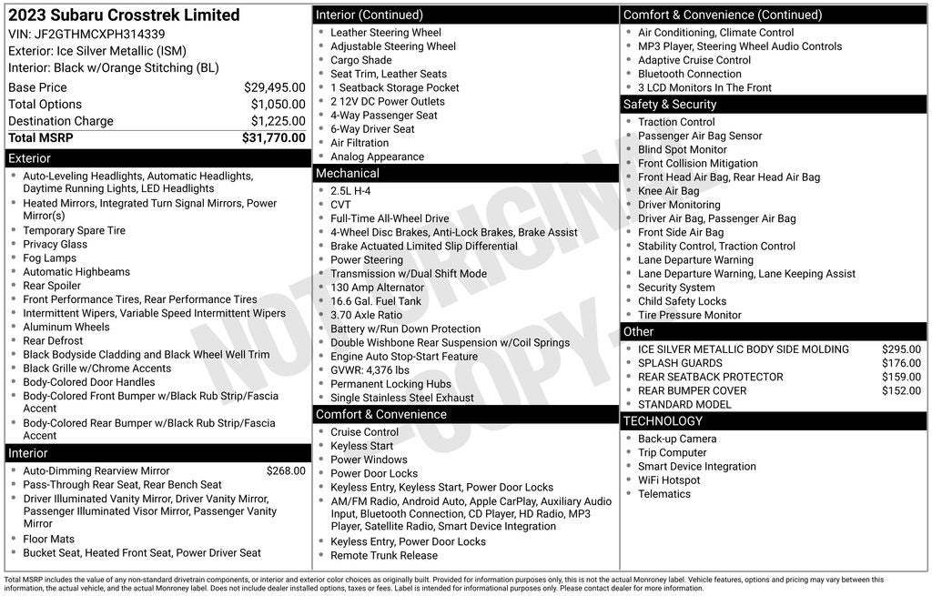 2023 Subaru Crosstrek Limited